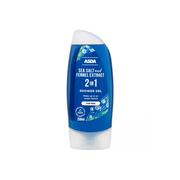 asda sea salt and fennel extract 2 in 1 shower gel for men