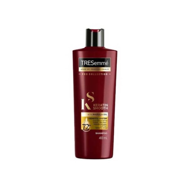 tresemmé keratin smooth shampoo for colored hair with moroccan argan oil (400ml)