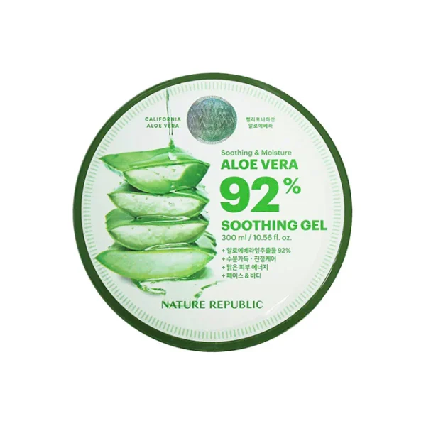 nature republic soothing & moisture aloe vera 92% soothing gel (300ml)