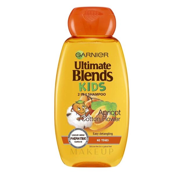 garnier ultimate blends kids apricot 2 in 1 cotton flower shampoo (250ml)