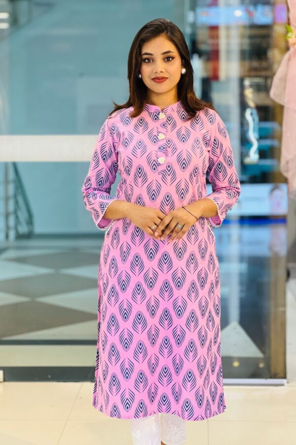 mixed fabric plain tunie kurti 2