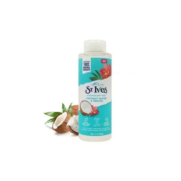 st. ives hydrating body wash with coconut water & orchid 473ml