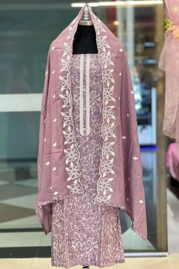 rosy brown cotton boutique shalwar suit