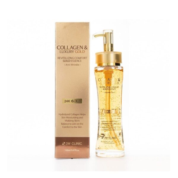 3w clinic collagen & luxury gold revitalizing comfort gold essence 150ml