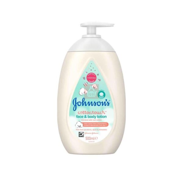 johnson's cotton touch face and body lotion 500ml