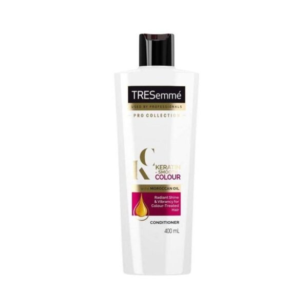 tresemme pro collection keratin smooth colour conditioner with moroccan oil 400ml